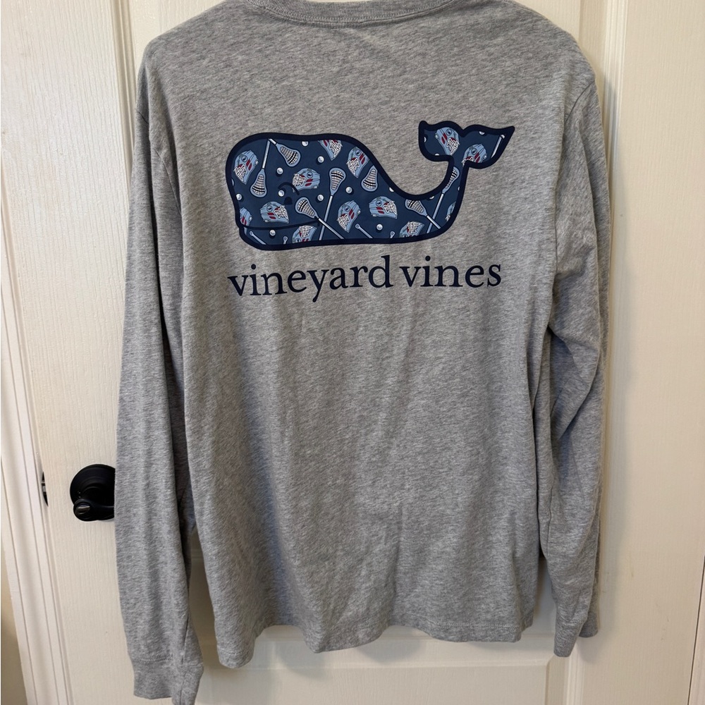 Vineyard Vines Heather Gray Long Sleeve Tee